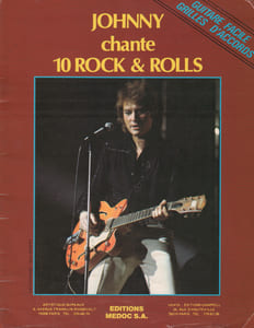 Partition de la chanson : Johnny chante dix rock and Rolls Dix titres : - Johnny reviens - Nadine où es-tu ? - La terre promise - O Carole - Maybellene - Douces filles de seize ans - Rock and Roll musique - Rien que huit jours - Au rythme et au blues - Memphis U.S.A