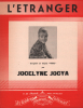 Partition de la chanson : Etranger (L')        . Jocya Jocelyne - Alstone - Tabet André,Tabet Georges
