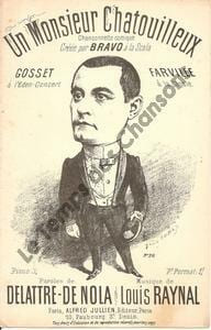 Partition de la chanson : Monsieur chatouilleux (Un) Chanson comique Scala