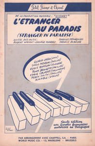 Partition de la chanson : Etranger au paradis (L') Stranger in paradise