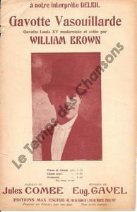 Partition de la chanson : Gavotte vasouillarde