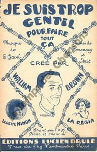 Partition de la chanson : Je suis trop gentil !