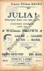 Partition de la chanson : Julia !       Chanson comique . Brown William - Gavel Eugène - Barencey,Strit,Fontex