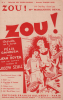 Partition de la chanson : Zou !      Zou !  Théâtre des Folies Wagram. Deval Margueritte - Szulc Joseph - Boyer Jean