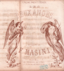 Partition de la chanson : Deux Anges (Les) A Madame Iweins D'Hennin, Accompagnement de guitare par C. de Charlemagne      Poésie,Romance .  - Masini ...