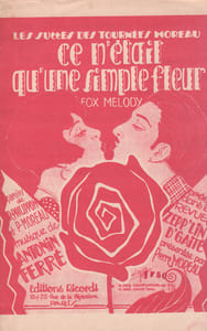 Partition de la chanson : Ce n'était qu'une simple fleur Zepp'lin d'gaité
