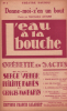 Partition de la chanson : Donne-moi-z'en un bout     Adhésif sur la tranche intérieur  Eau à la bouche (L')  Théâtre Daunou. Auger Germaine - Van ...