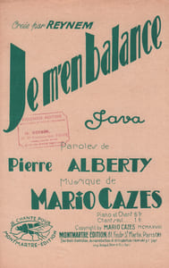Partition de la chanson : Je m'en balance