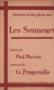 Partition de la chanson : Sonneurs (Les)       Poésie .  - Fragerolle Georges - Marrot Paul