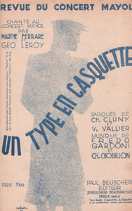 Partition de la chanson : Type en casquette (Un)