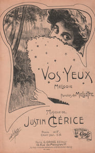 Partition de la chanson : Vos yeux Poésie