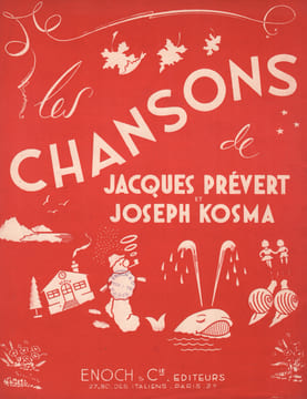Partition de la chanson : Chanson pour les enfants l'hiver . - Kosma Joseph - Prévert Jacques