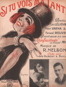 Partition de la chanson : Si tu vois ma tante        