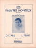 Partition de la chanson : Pauvres honteux (Les)        . Bernard Simone - Friart L. - Arsi G.L