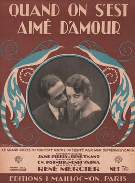 Partition de la chanson : Quand on s'est aimé d'amour Photocopie des paroles en plus . Pierly Jane,Thano René - Mercier René - Varna ...