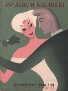 Partition de la chanson : Vingt cinquième Album Salabert 15 Danses pour piano seul : - Montagnes d'Italie - Des fleurs pour Mademoiselle - C'est un coup d'veine - Ay del ay ! - Atomico - Fou de vous - Brazileira - El muletero - Chaque nuit une étoile - Tam-Tam sur le Congo - Au coin du feu - Seul avec ma peine - Je vous adore - Malambo - Espanita