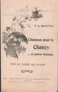 Partition de la chanson : Chanson pour le Chanzy ... et autres bateaux       Chanson d'actualité Quat-z-arts