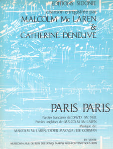Partition de la chanson : Paris Paris
