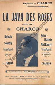 Partition de la chanson : Java des roses (La) . Charco Louis - Clapson - Florina Jean