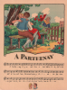 Partition de la chanson : A Parhenay Partition illustrée (Monogramme ER) double page      Vieille chanson Française .  -  - 