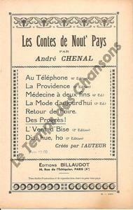 Partition de la chanson : Progrès ! (Des) Contes-Diction . Chenal André - - Chenal André