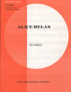 Partition de la chanson : Alice helas