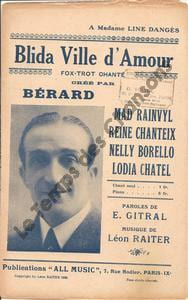 Partition de la chanson : Blida Ville d'amour