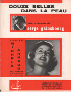 Partition de la chanson : Douze belles dans la peau        