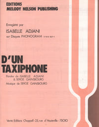 Partition de la chanson : D'un taxiphone