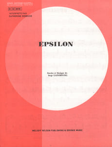 Partition de la chanson : Epsilon