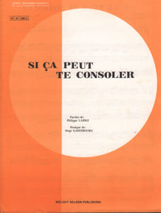 Partition de la chanson : Si ça peut te consoler