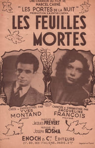 Partition de la chanson : Feuilles mortes (Les)      Portes de la nuit (Les)  