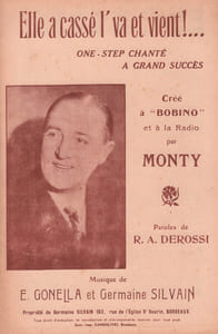 Partition de la chanson : Elle a cassé l' va et vient ! Bobino