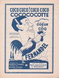 Partition de la chanson : Cocococotte Coeur de coq