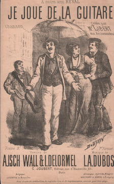 Partition de la chanson : Je joue de la guitare        Théâtre des Ambassadeurs. Libert - Dubost Louis-Antoine - Isch-Wall Alfred