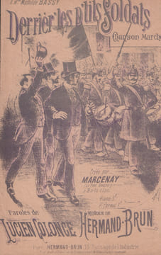 Partition de la chanson : Derriér’ les p’tits soldats Chanson marche Bataclan. Marcenay - Hermand-Brun - Colonge Lucien
