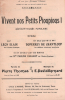 Partition de la chanson : Vivent nos Petits Pioupious ! A mon frère Fernand Thomas, blessé le 8 Mai 1915 devant ANGRES      Chanson marche . Les ...