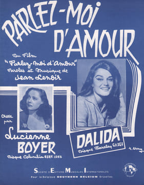 Partition de la chanson : Parlez-moi d'amour . Boyer Lucienne,Dalida - Lenoir Jean - Lenoir J.