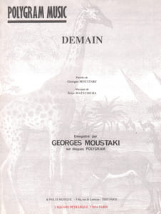 Partition de la chanson : Demain        