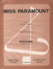 Partition de la chanson : Miss Paramount        . Indochine - Nicolas Dominique - Sirchis Nicolas