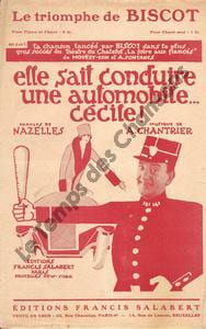 Partition de la chanson : Elle sait conduire une automobile ... Cécile      Foire aux fiancés (La)  Nouvel Ambigu