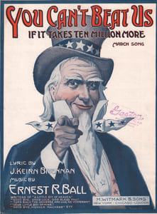 Partition de la chanson : You can't beat us if it takes ten million more       Chanson marche 