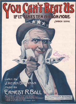 Partition de la chanson : You can't beat us if it takes ten million more Chanson marche . - Ball Ernest R. - Brennan J.Keirn