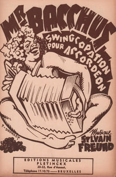 Partition de la chanson : Mr. Bacchus . - Freund Sylvain -