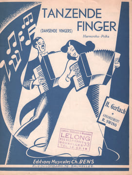 Partition de la chanson : Tanzende Finger Dansende vingers . - Gerlach H. -