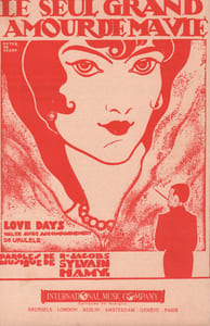 Partition de la chanson : Seul grand amour de ma vie (Le) Love days