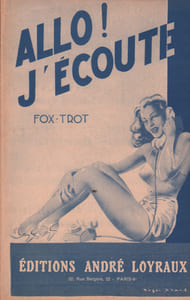 Partition de la chanson : Allo ! j'écoute        