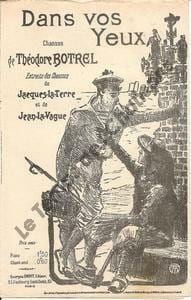 Partition de la chanson : Dans vos yeux Extraite des Chansons de Jacques-La-Terre et Jean-la-Vague