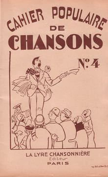 Partition de la chanson : Cahier Populaire de chansons n°4 Fascicule de 6 chansons : - Dors mon gars - La douleur du paysan - Les moulins morts - Le ...