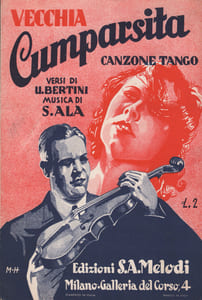 Partition de la chanson : Vecchia cumparsita